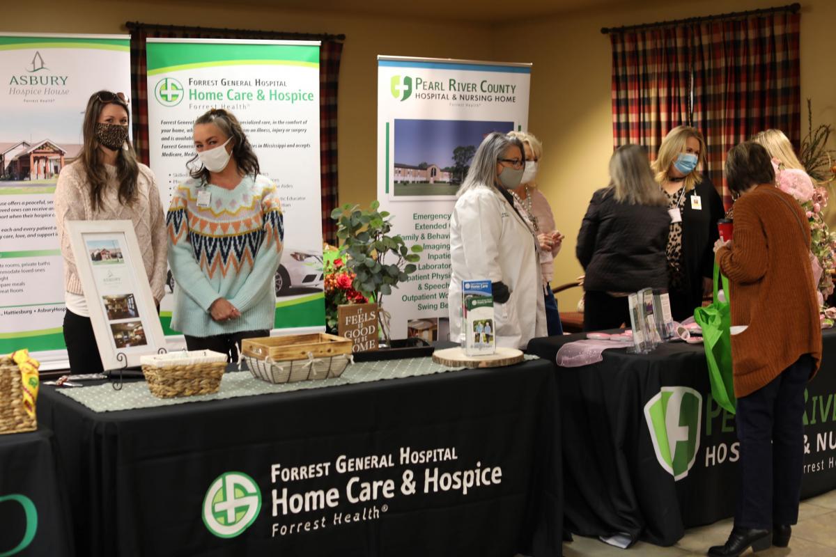 Attendees learn about services from local hospital and home care