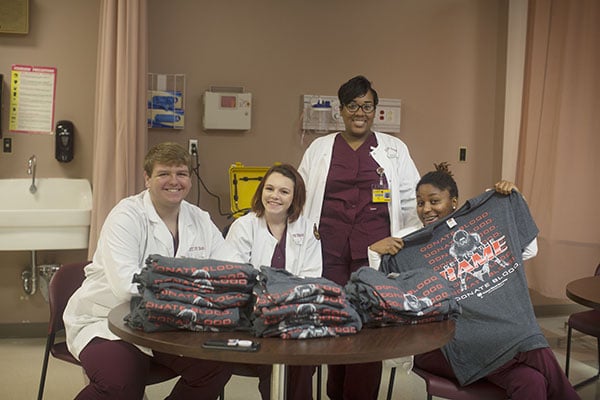 Nursing Students Work PRCC BloodDrive