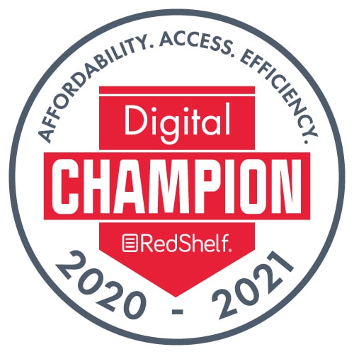 RedShelf 2020 - 2021 Digital Champion logo