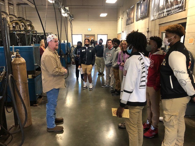 Students learn about CTE programs at Forrest County Campus 