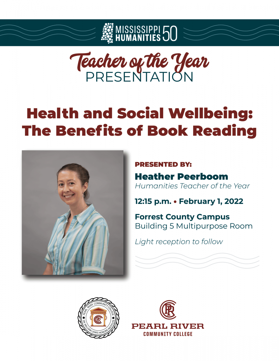  The Benefits of Book Reading” presentation at Forrest County Campus of PRCC on February 1, 2021
