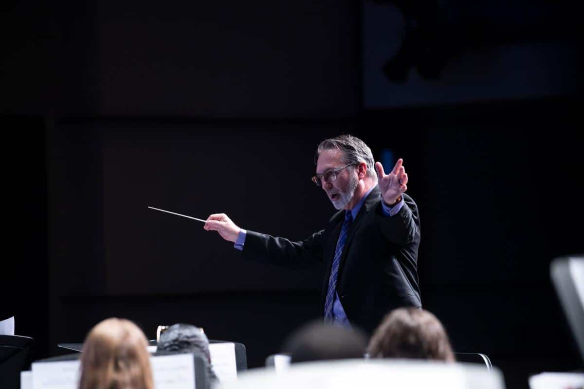 Mike Bass conducts PRCC Wind Ensemble Spring 2022