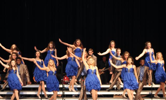 The Central Attraction showchoir from Pearl River Central High School performs Feb. 2 during the Mississippi Showchoir Contest hosted by Pearl River Community College. Central Attraction was fourth runner-up in the contest.