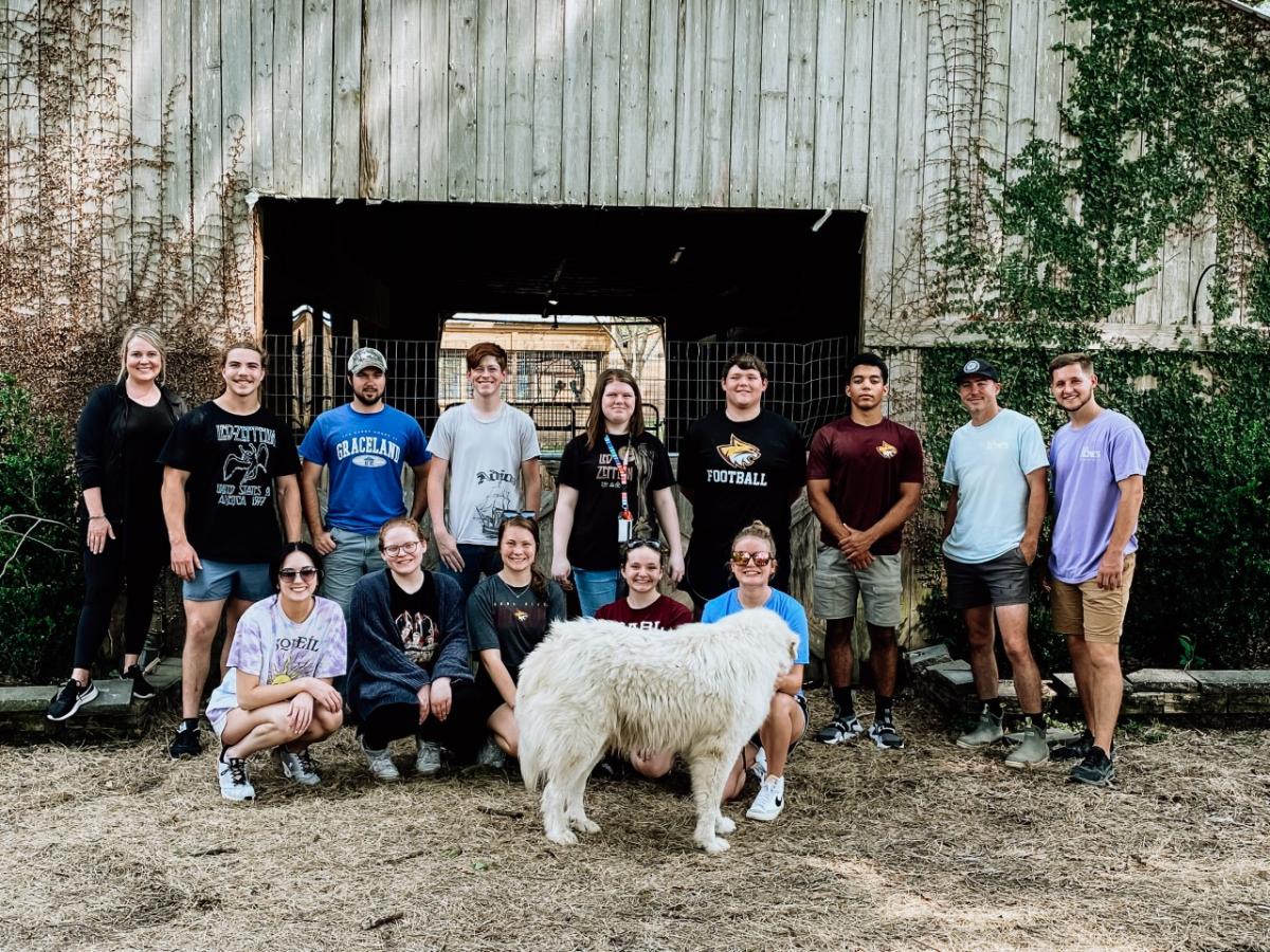 PRCC students from Poplarville Campus at Wild Acres