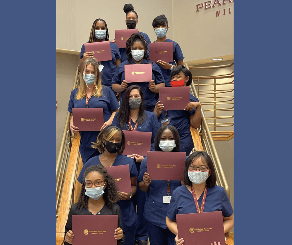 CNA graduates for September 2021 at Forrest County Campus of PRCC