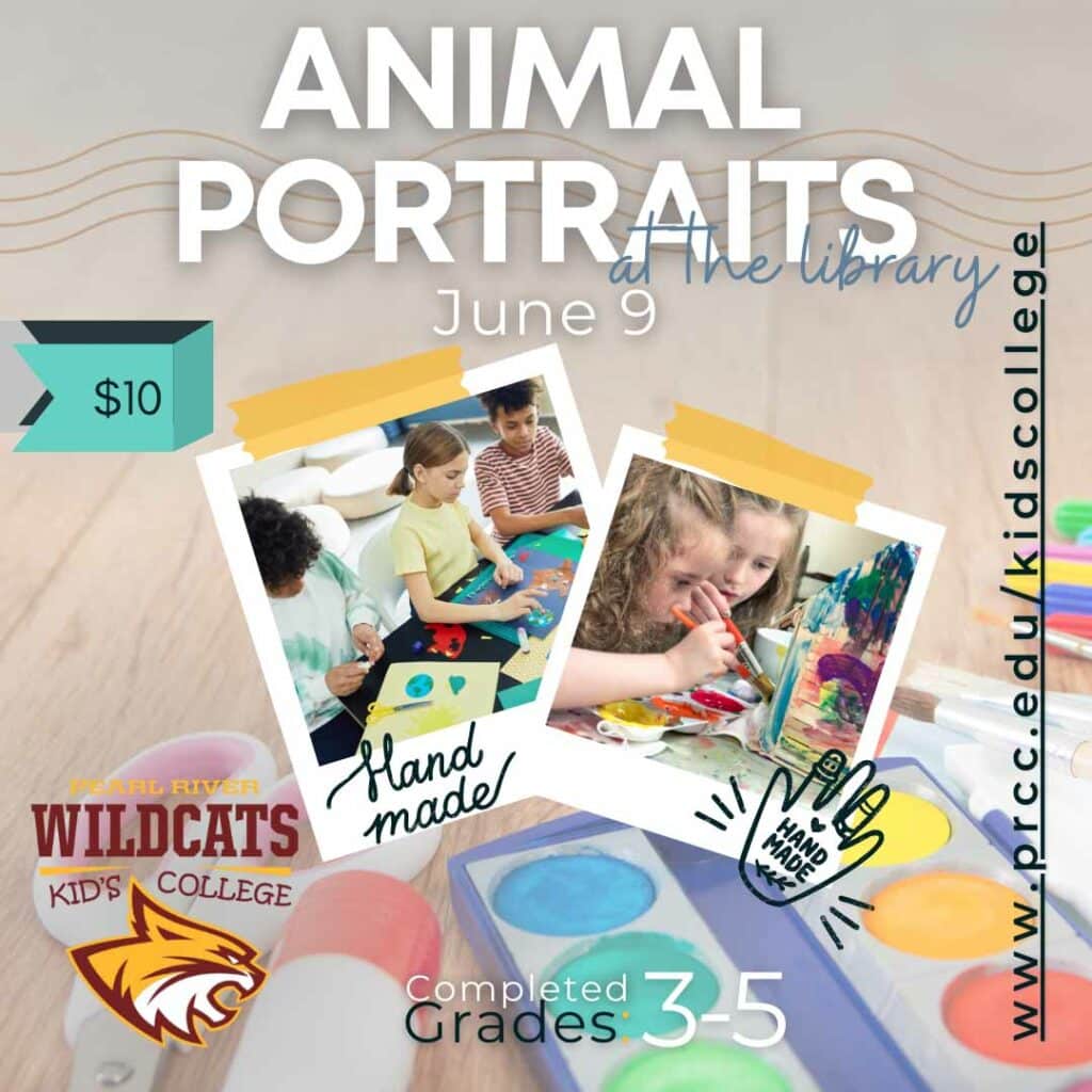 PRCC Kids College Animal Portraits