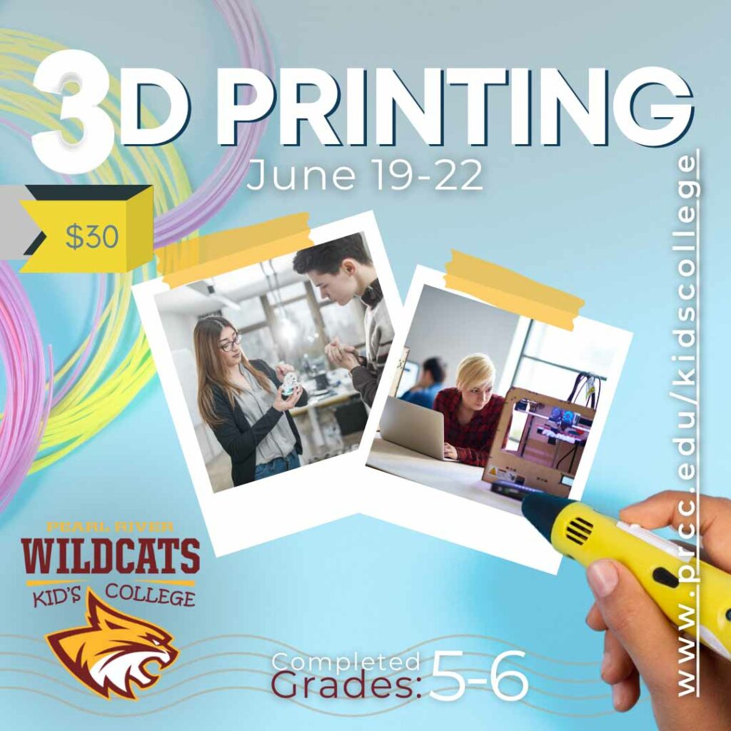 PRCC Kids College 3D Printing